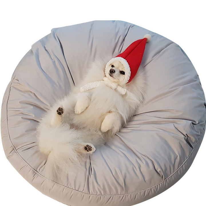 The Ultimate Comfort for Your Pet: Moisture Proof Dustproof Elastic Washable Round Pet Bed