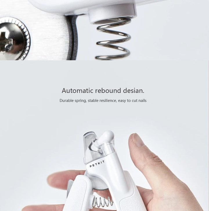 Professional Pet Nail Clipper LED Light Trimming Scissors Tool