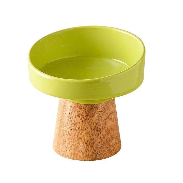 Elevated Ceramic Pet Food Water Bowl Dish Set