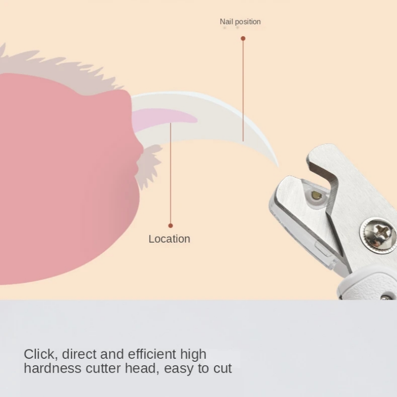 Professional Pet Nail Clipper LED Light Trimming Scissors Tool
