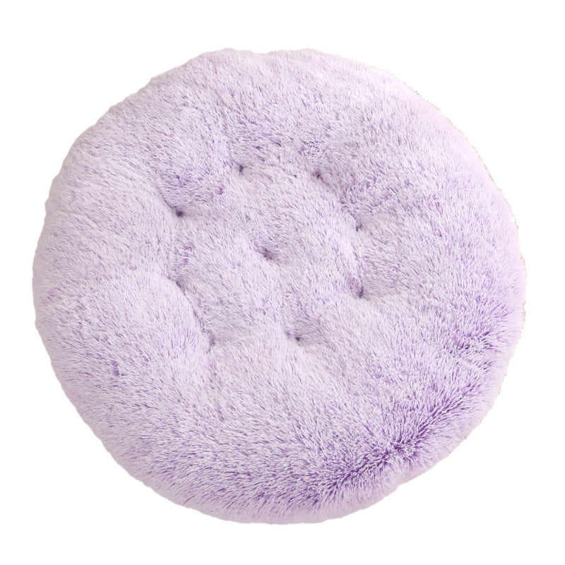 Round Pet Mat Plush Warm Sleep Bed House
