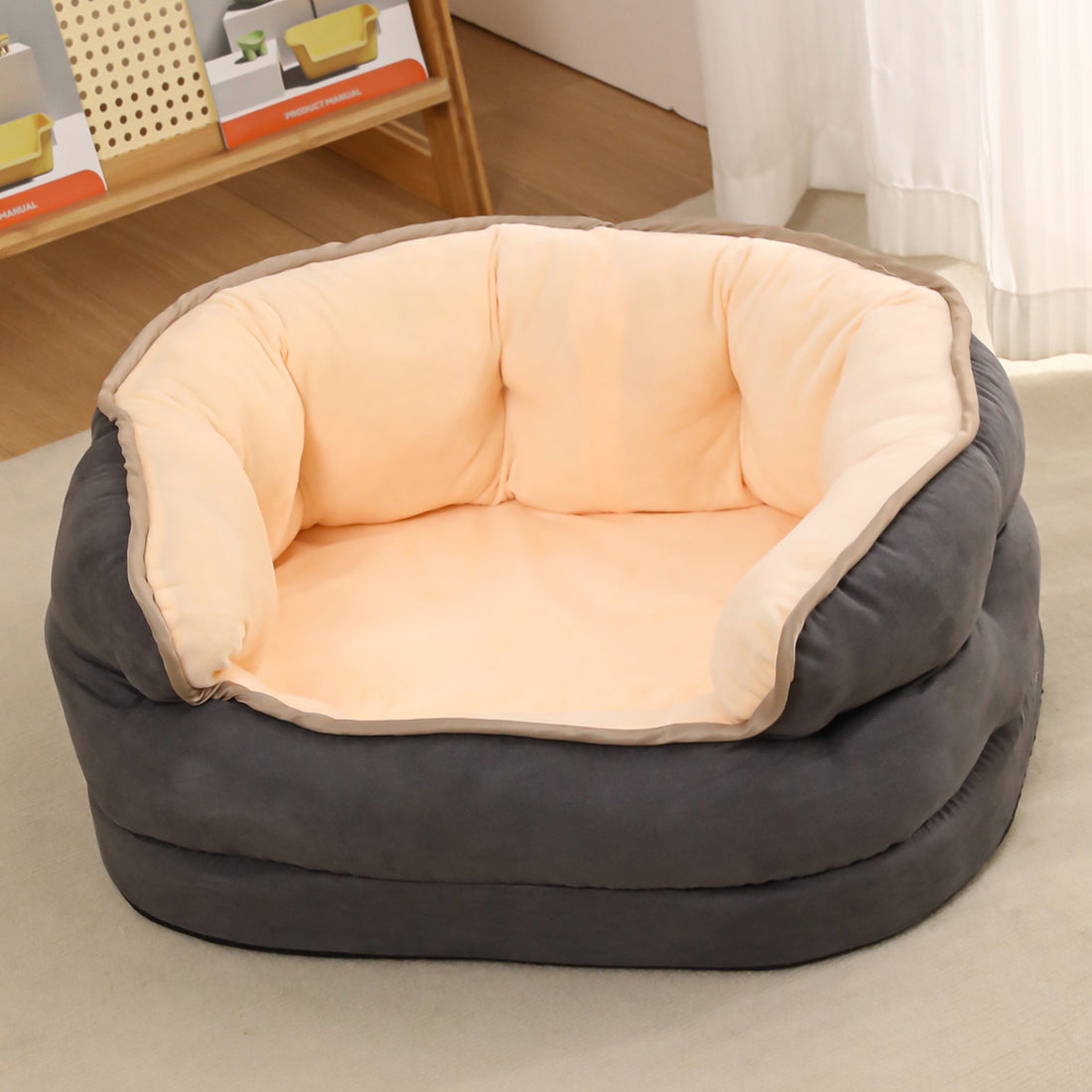 Pet Sofa Bed Warm Plush Thickened Washable Mattress Kennel