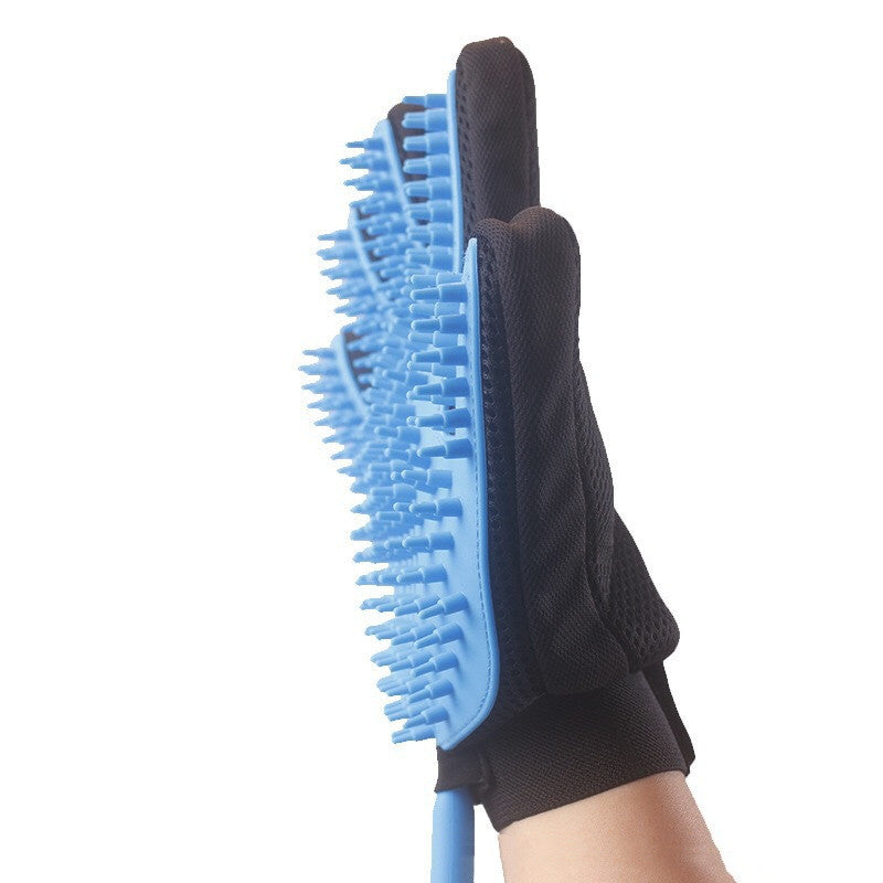Pet Five Finger Shower Gloves Spray Bath Massage Brush