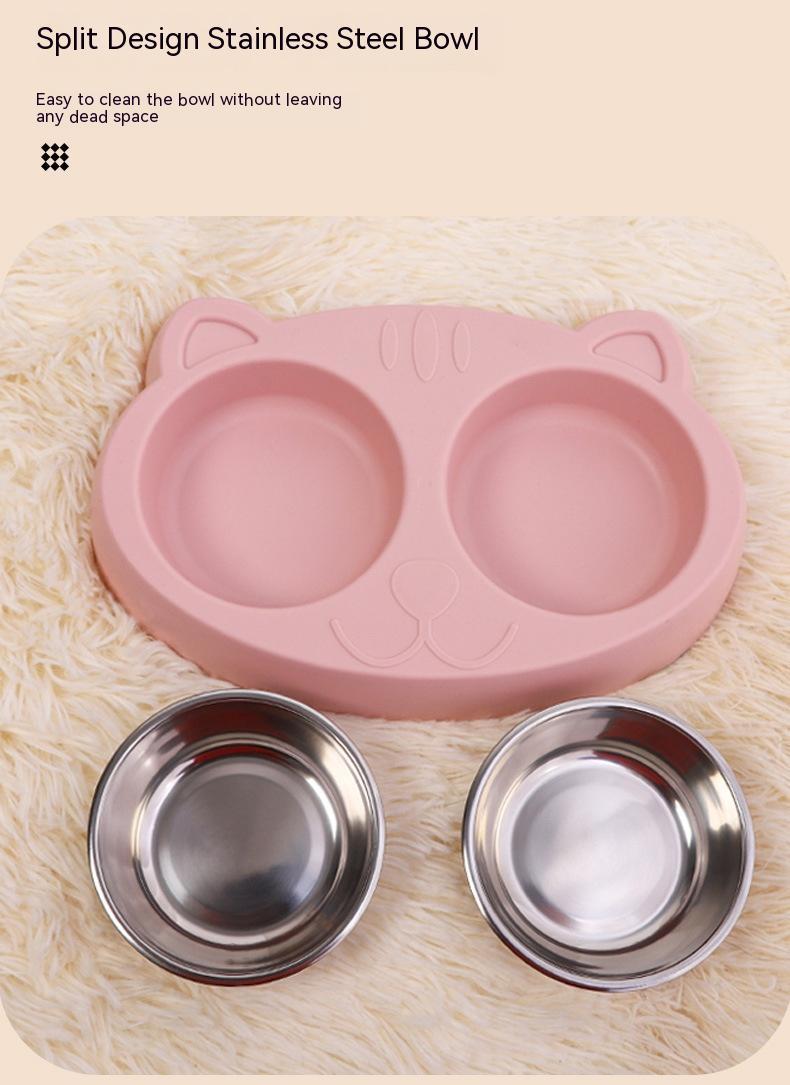 Pet Feeding Water Rice Bowl Basin