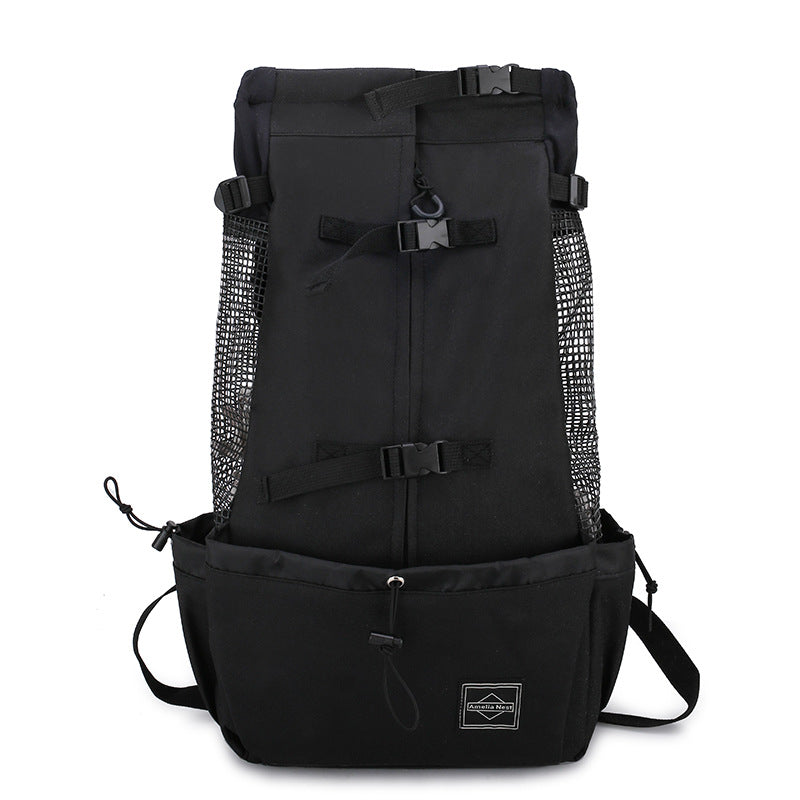 Pet Double Shoulder Backpack Carrier Travel Bag