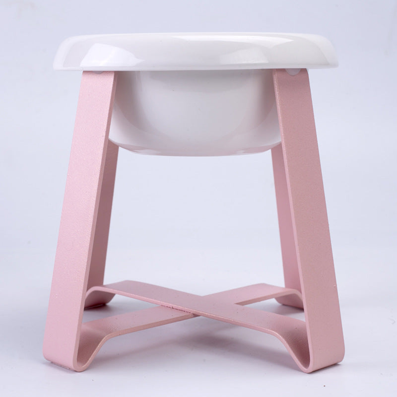 Anti Slip Pet Feeding Bowl With Iron Stand 2 In 1 Pet Feeder