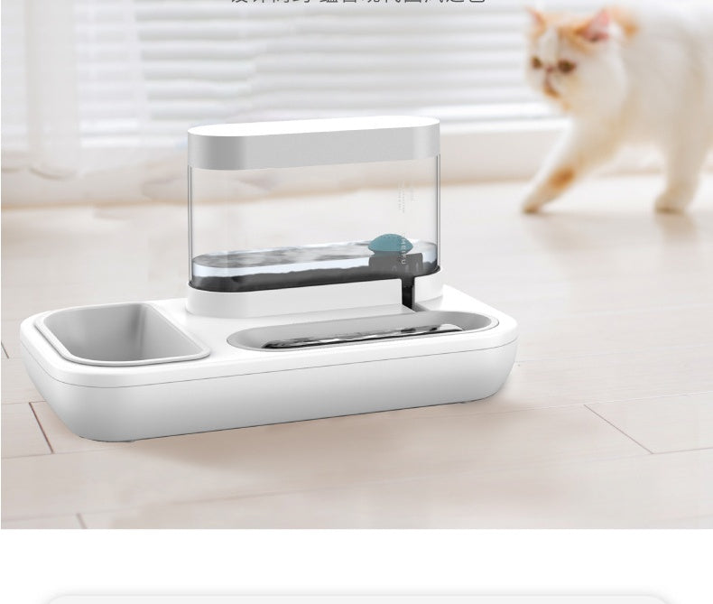 Automatic Pet Feeding Bowl And Water Fountain 1.5L Capacity Set