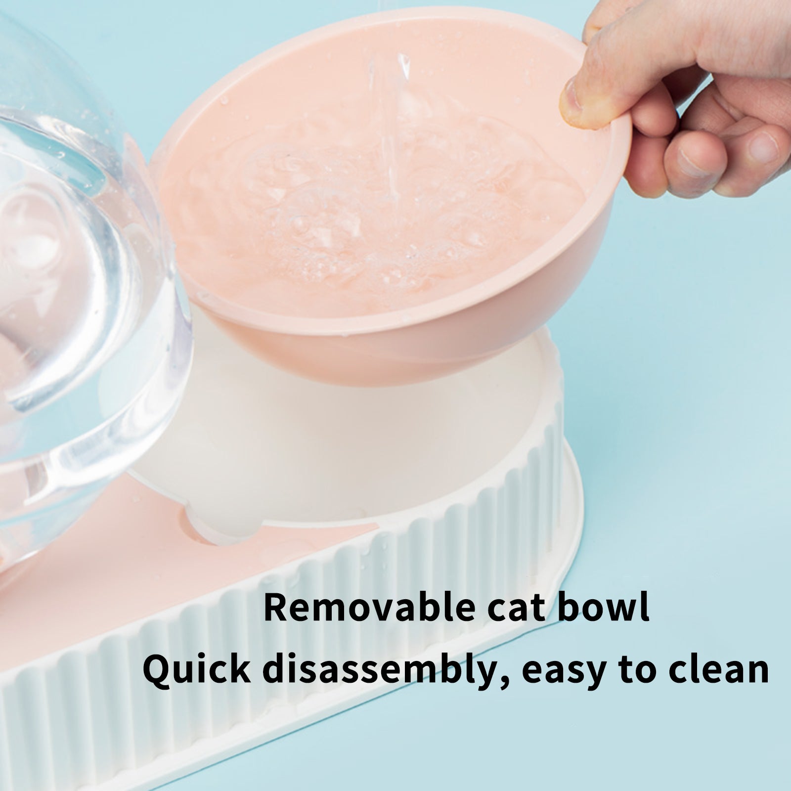 Automatic Pet Feeder And Water Dispenser Bowl