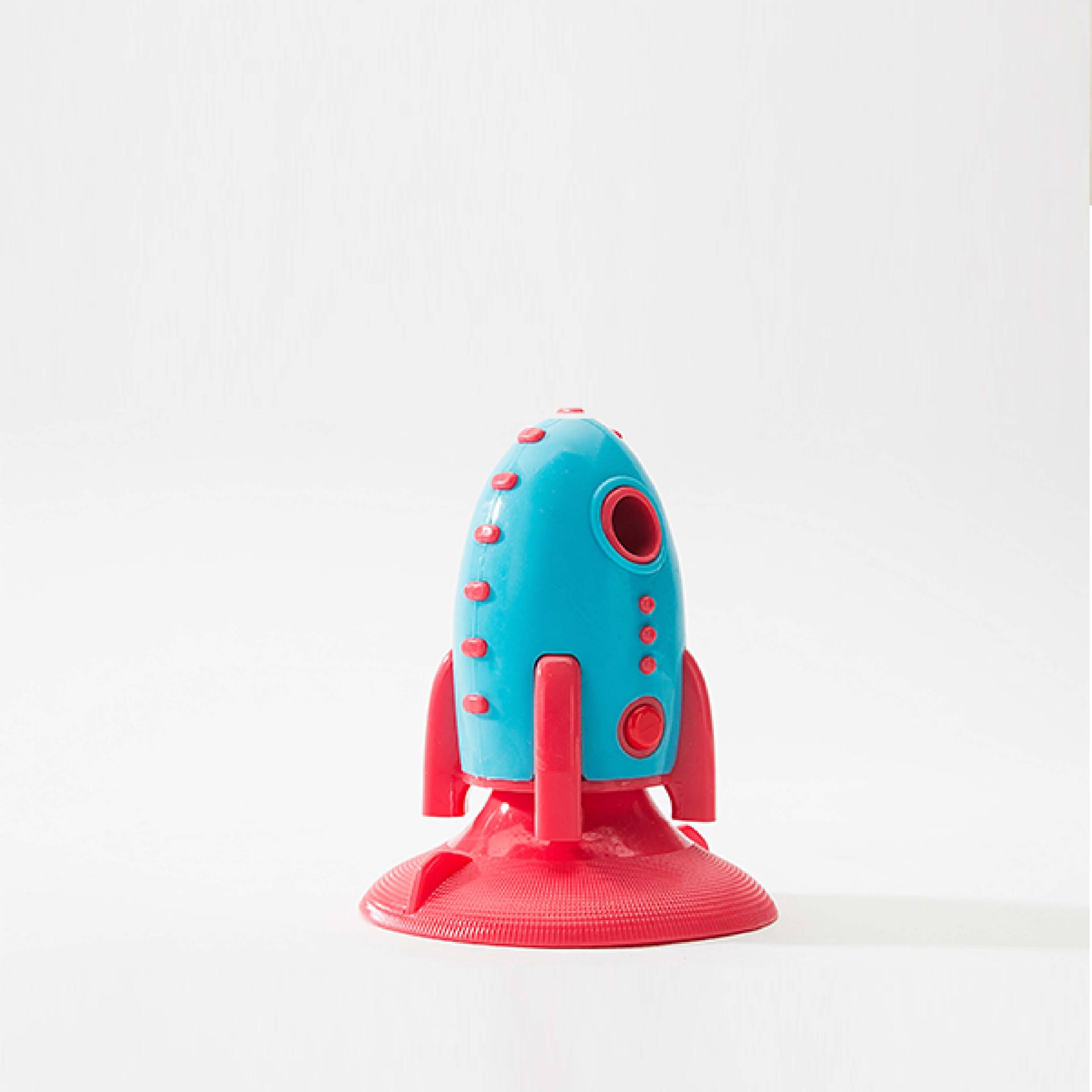 Rocket Shape Pet Treat Dispensing Chew Toy Bite Resistant