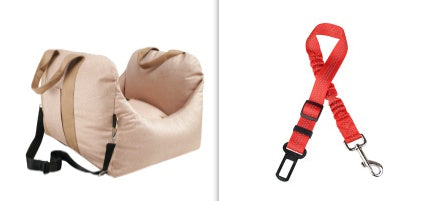 Pet Waterproof Car Seat Carrier Basket Breathable Travel Bed