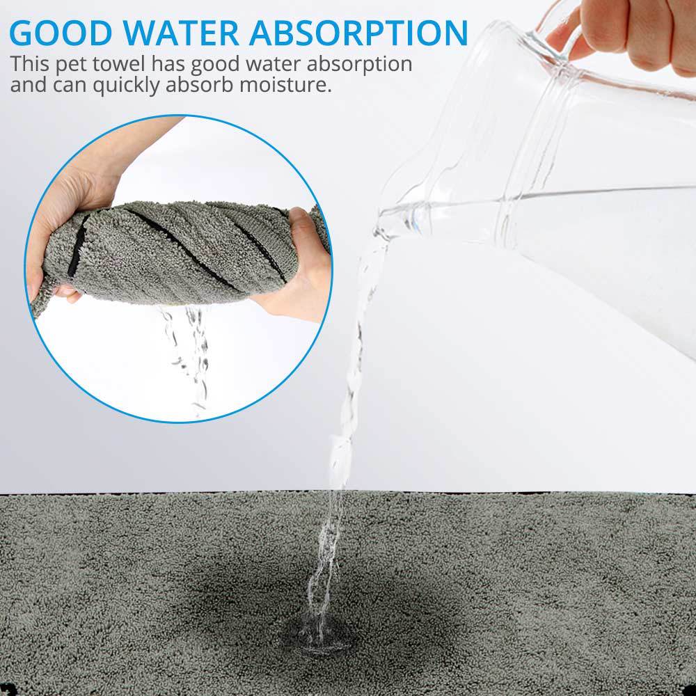 Pet Super Absorbent Bathrobe Large Bath Towel