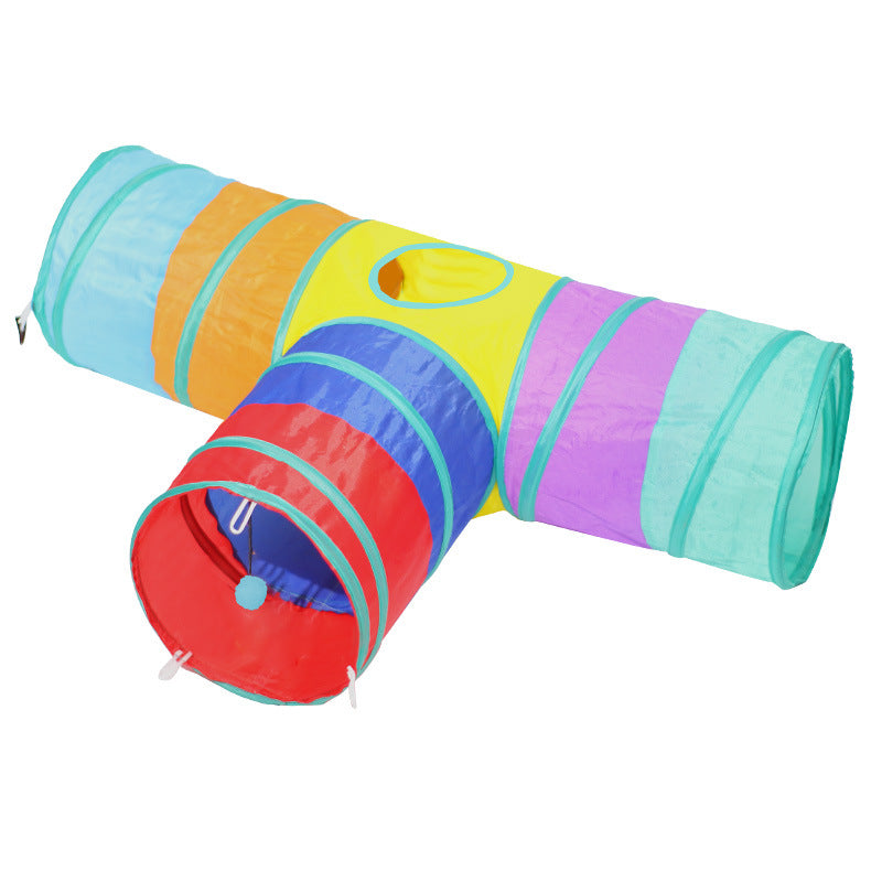 Foldable Pet Tunnel Climbing Toy For Indoor Play