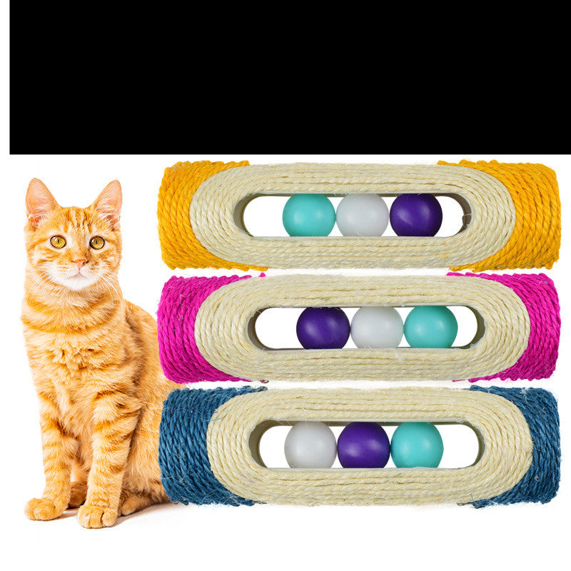 Three Piece Sisal Drum Pet Scratching Toys