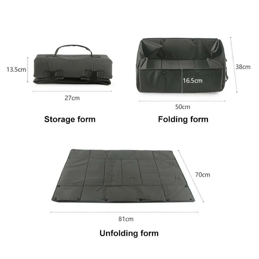 Portable Pet Travel Bed 3 In 1 Carrier Mat Cushion Kennel