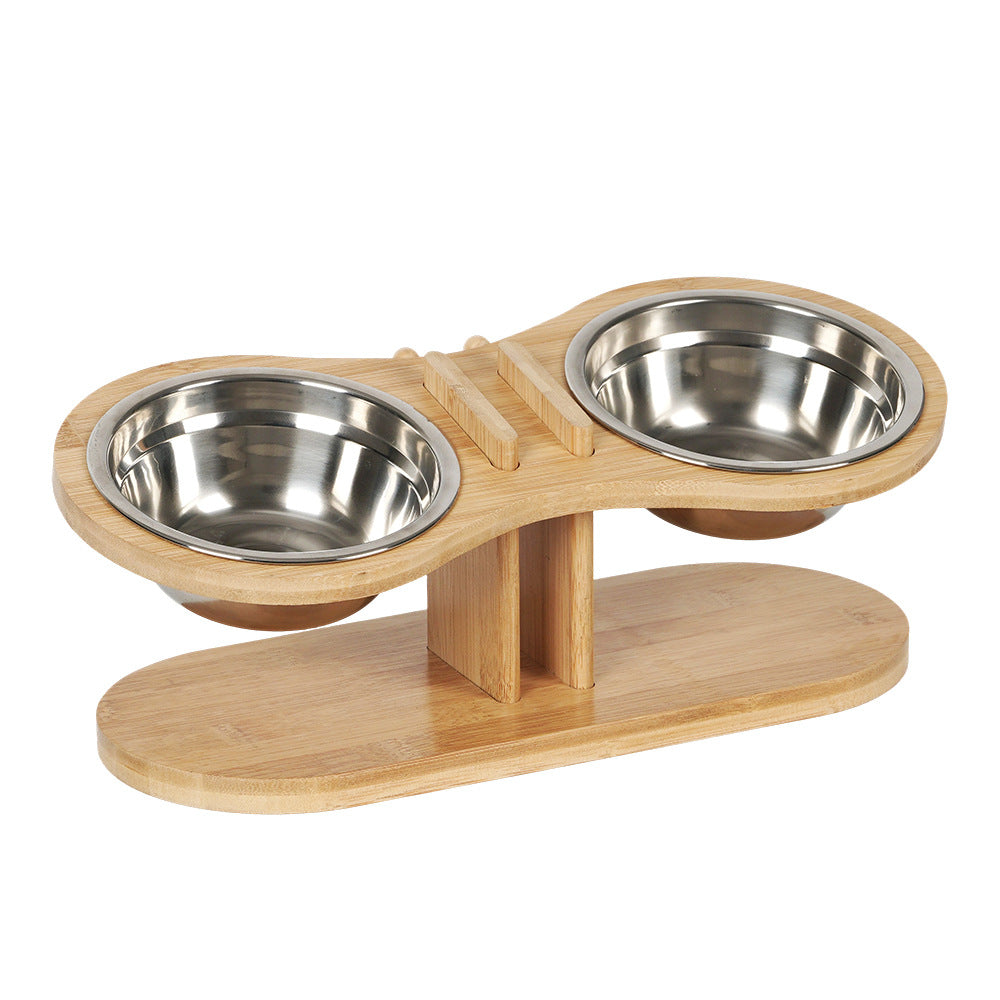 Adjustable Tilted Pet Feeding Bowl Stand Ergonomic Dish