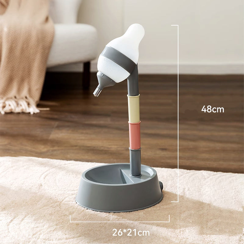 Height Adjustable Pet Water Dispenser Standing Bowl Automatic Feeder
