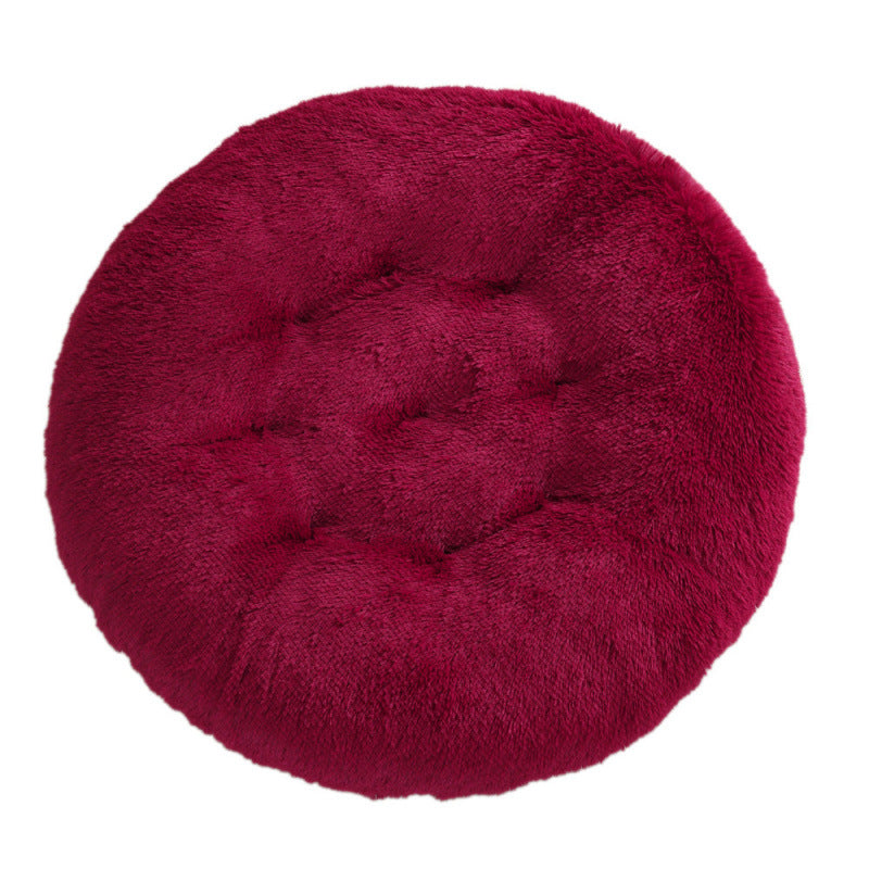 Round Pet Mat Plush Warm Sleep Bed House