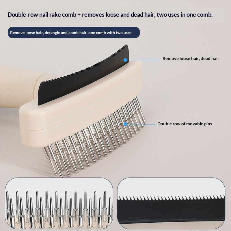 Pet Hair Removal Detangling Grooming Brush