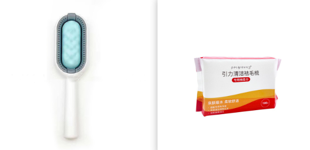 Pet Dematting Grooming Brush Hair Removal Comb With Tank