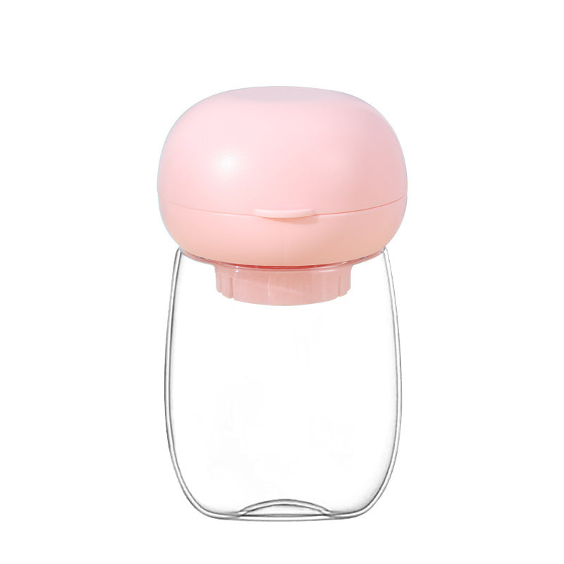 Portable Pet Water Bottle With Feeding Bowl And Lanyard