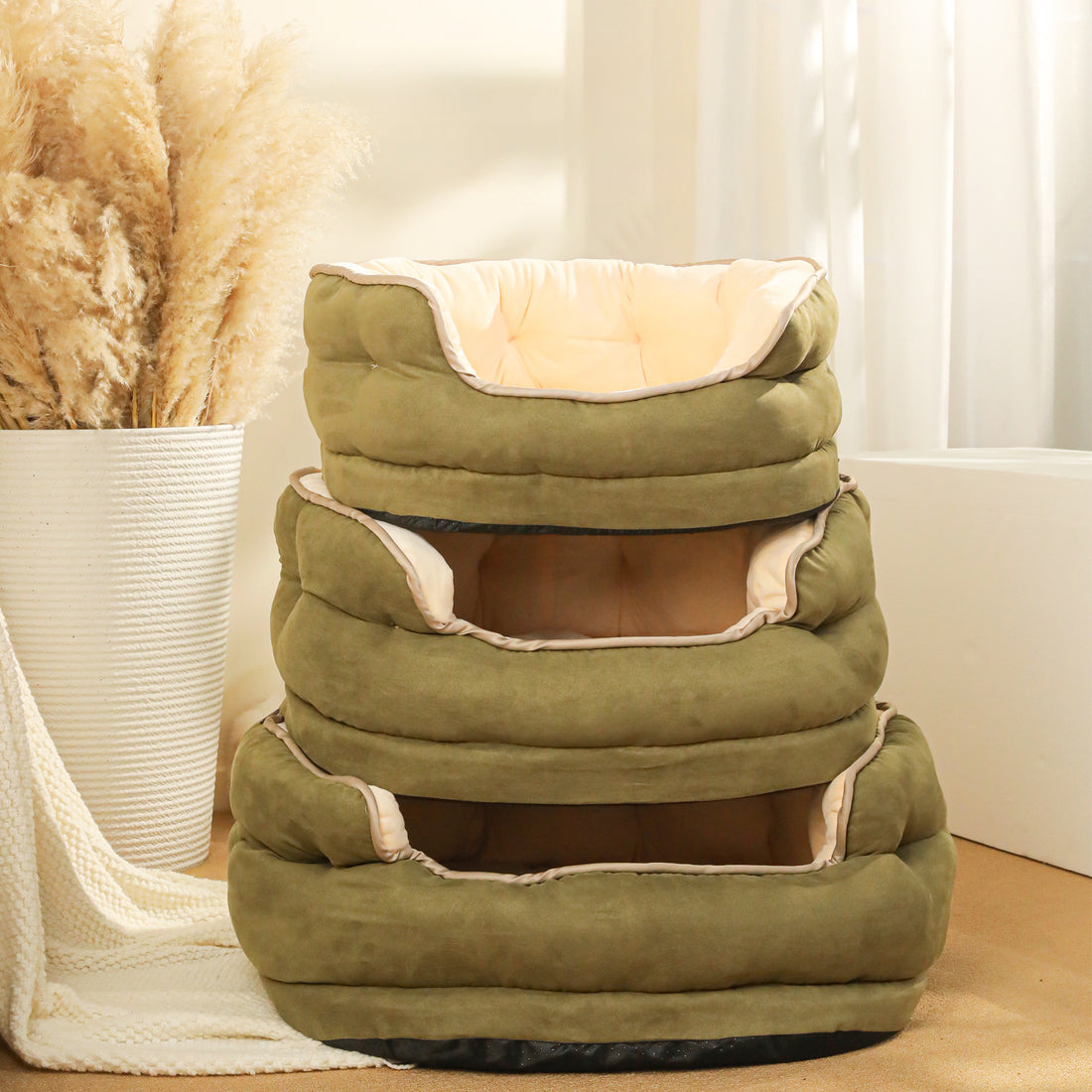 Pet Sofa Bed Warm Plush Thickened Washable Mattress Kennel