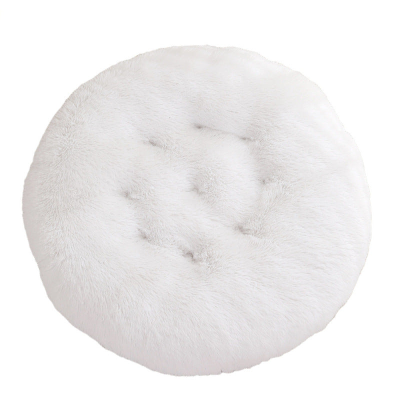 Round Pet Mat Plush Warm Sleep Bed House