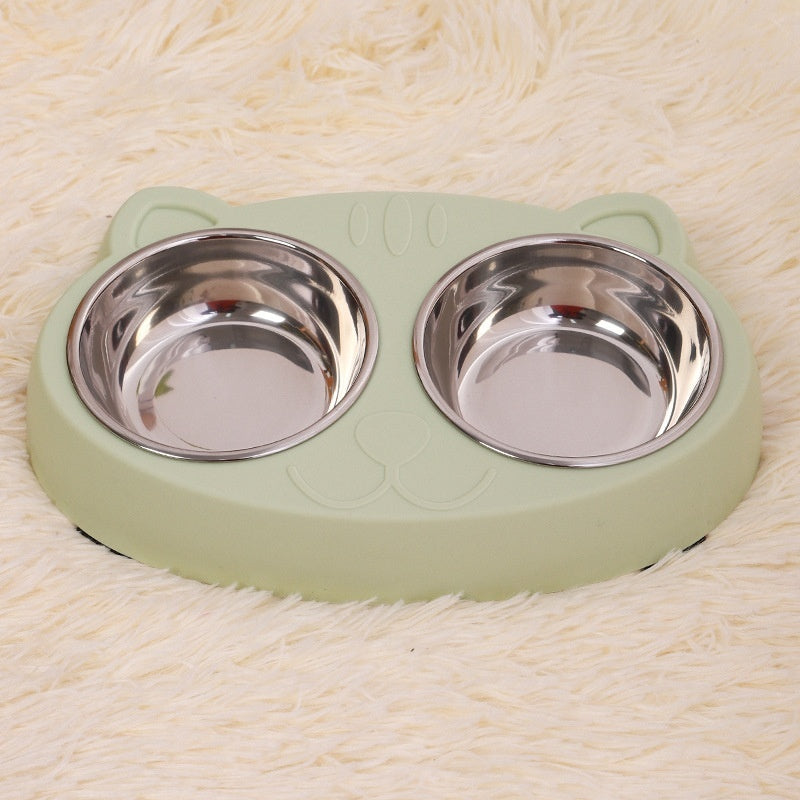 Pet Feeding Water Rice Bowl Basin