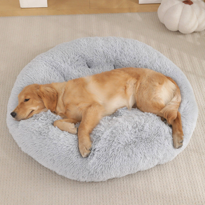 Round Pet Mat Plush Warm Sleep Bed House