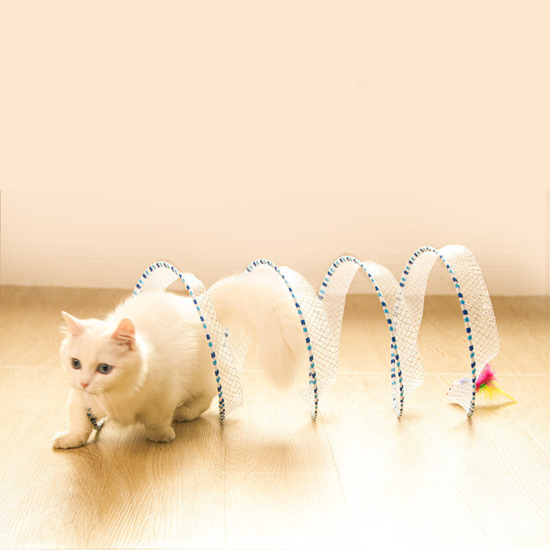 Foldable Pet Tunnel Storage Toy Organizer