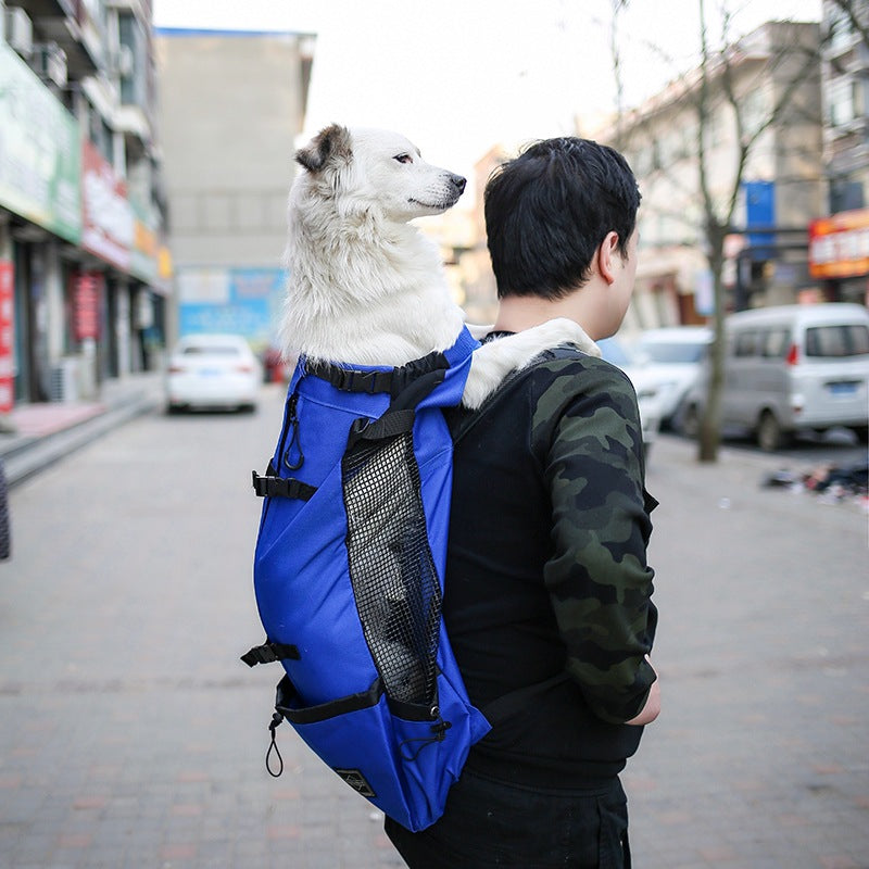 Pet Double Shoulder Backpack Carrier Travel Bag