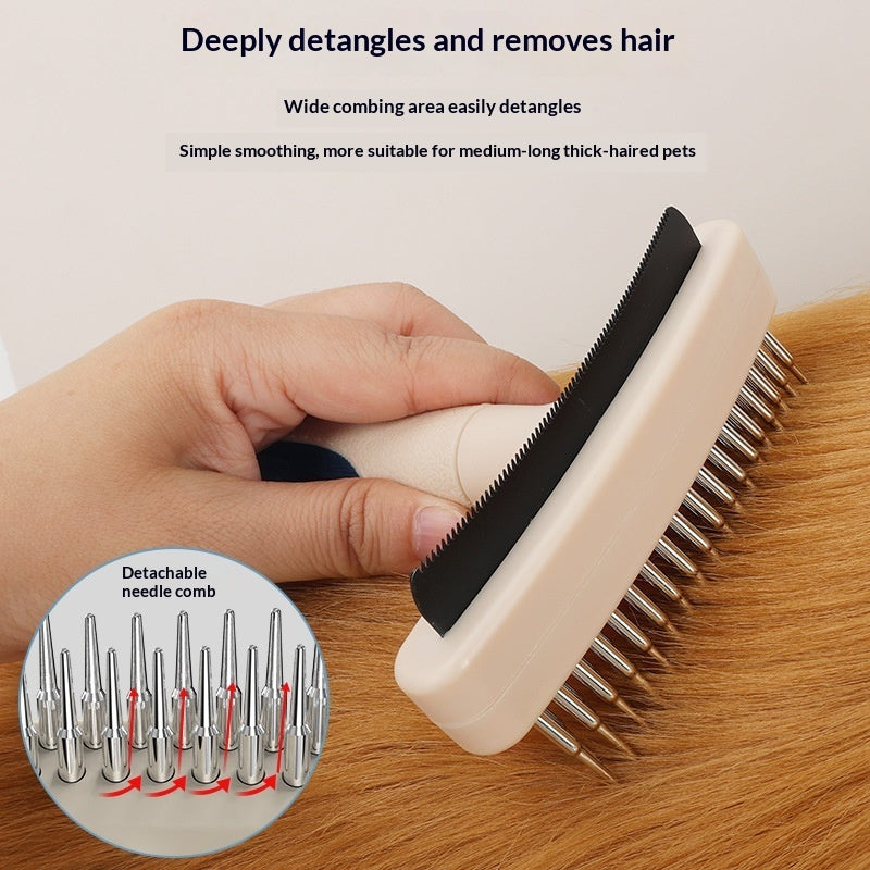 Pet Hair Removal Detangling Grooming Brush