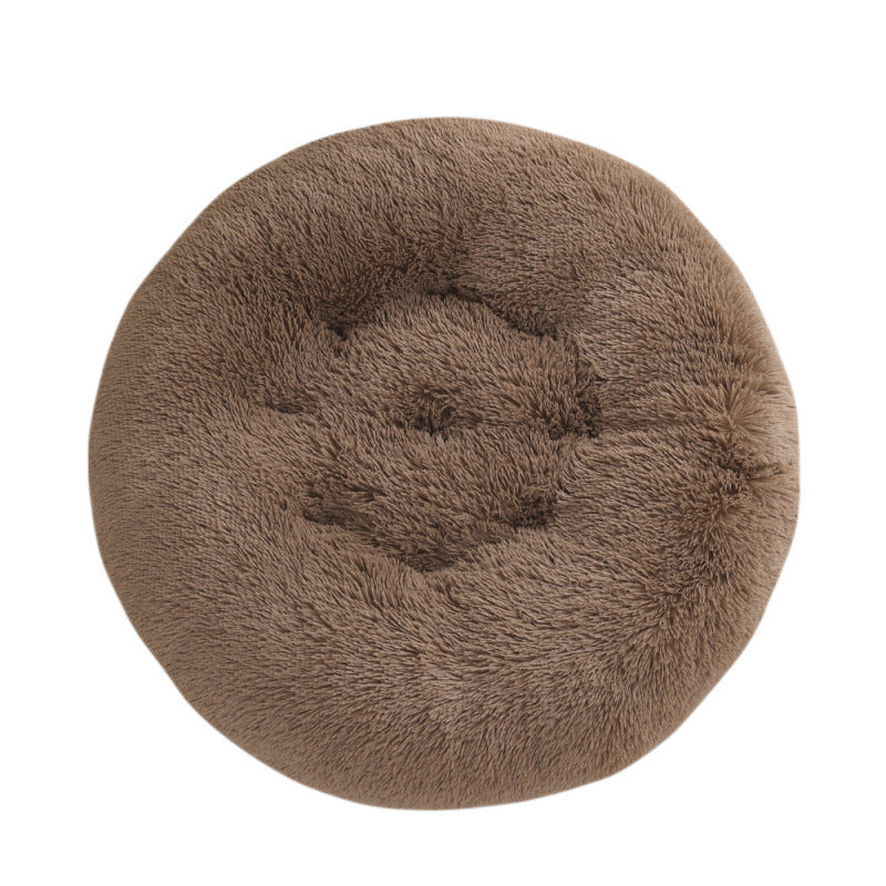 Round Pet Mat Plush Warm Sleep Bed House