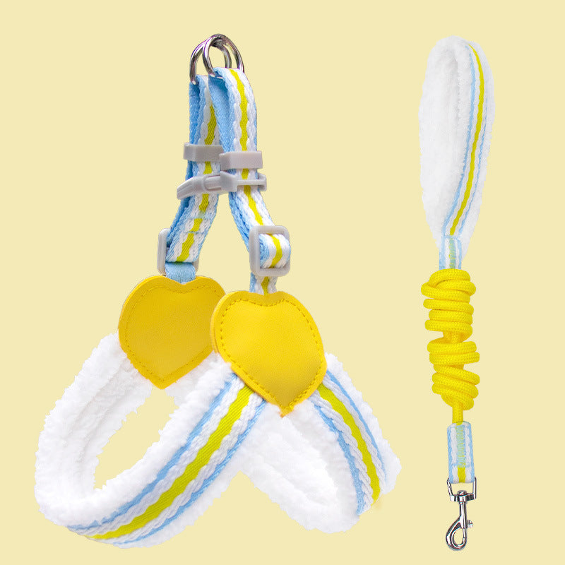 Breathable Pet Chest Vest Leash Comfortable Walking Harness