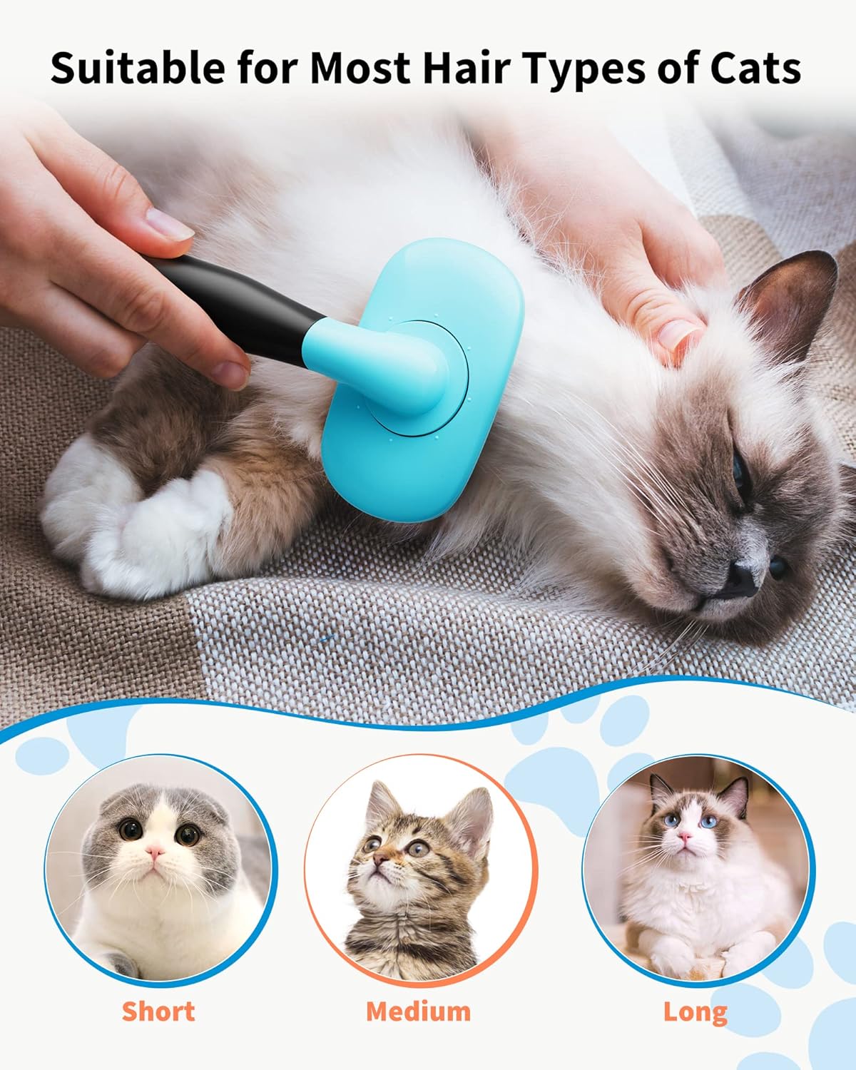 Pet Shedding Grooming Brush Hair Removal Tool