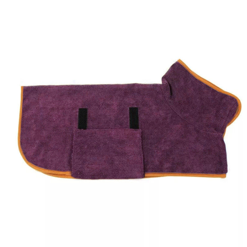 Pet Bathrobe Microfiber Fast Drying Absorbent Grooming Towel Coat