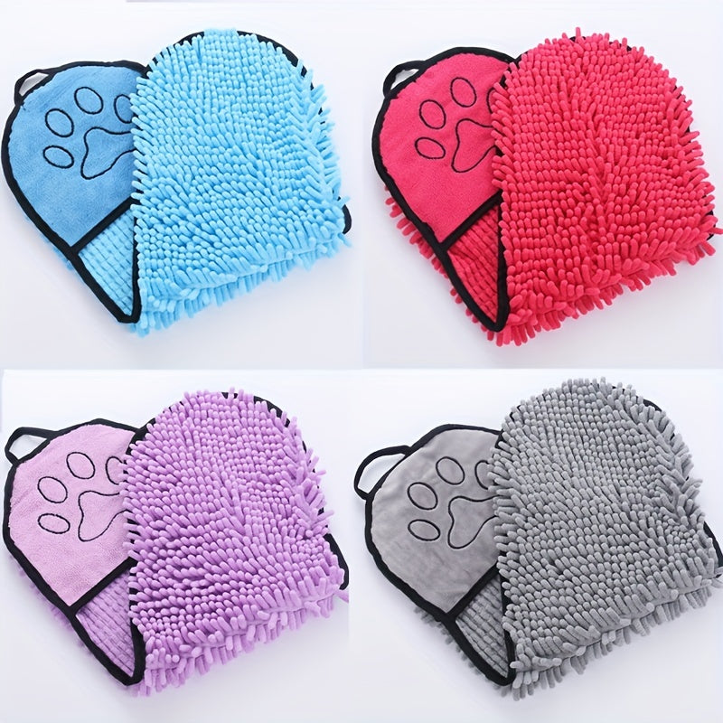 Pet Microfiber Absorbent Quick Drying Bath Towel With Pockets