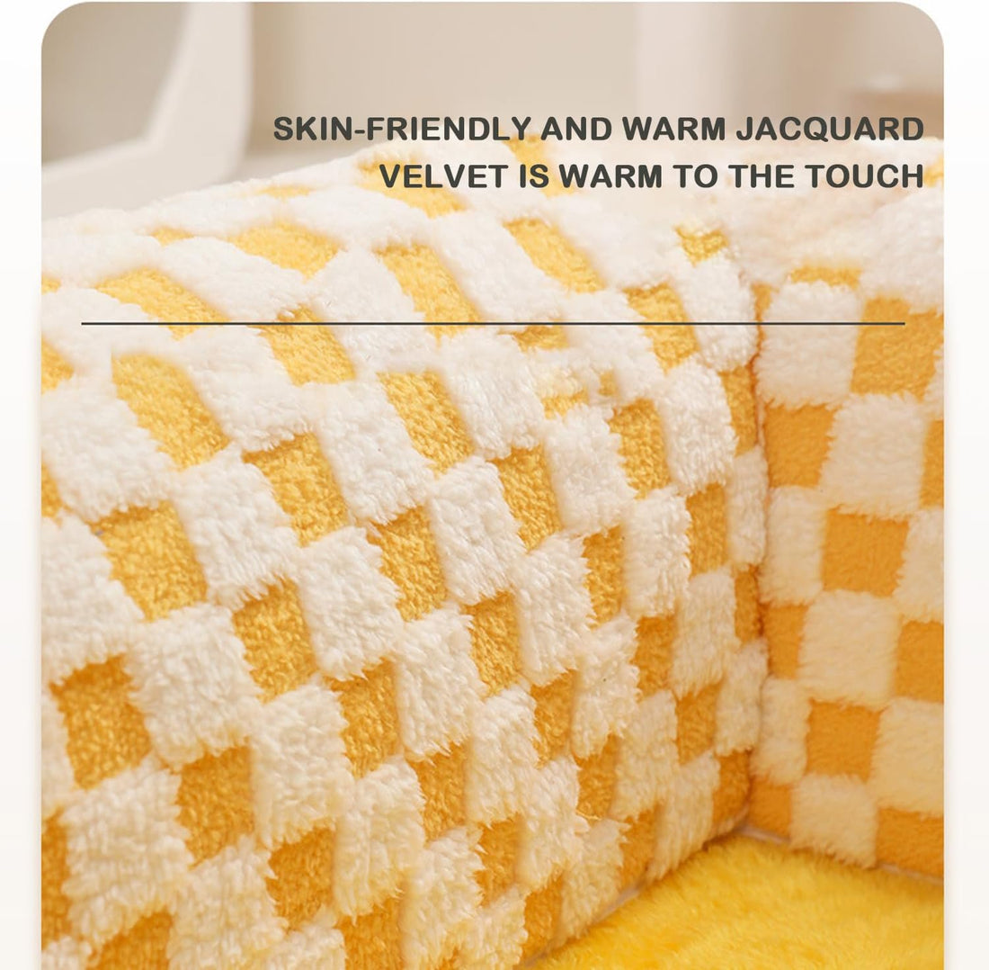 2 In 1 Plush Pet Bed Tunnel Soft Cozy Fun Nest