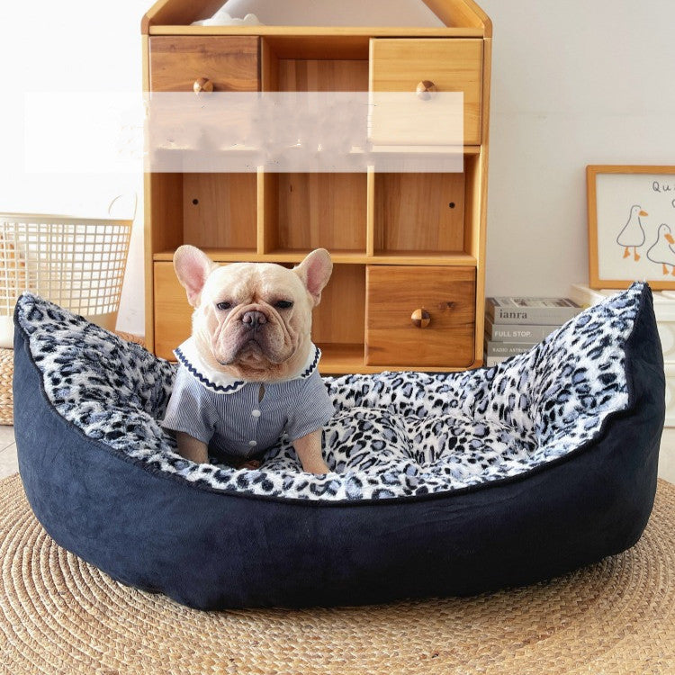 Plush Pet Sofa Thickened Soft Round Bed Mat