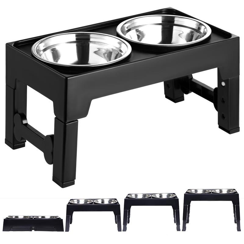 Pet Elevated Feeding Bowl Neck Protection Anti Tumble Stand