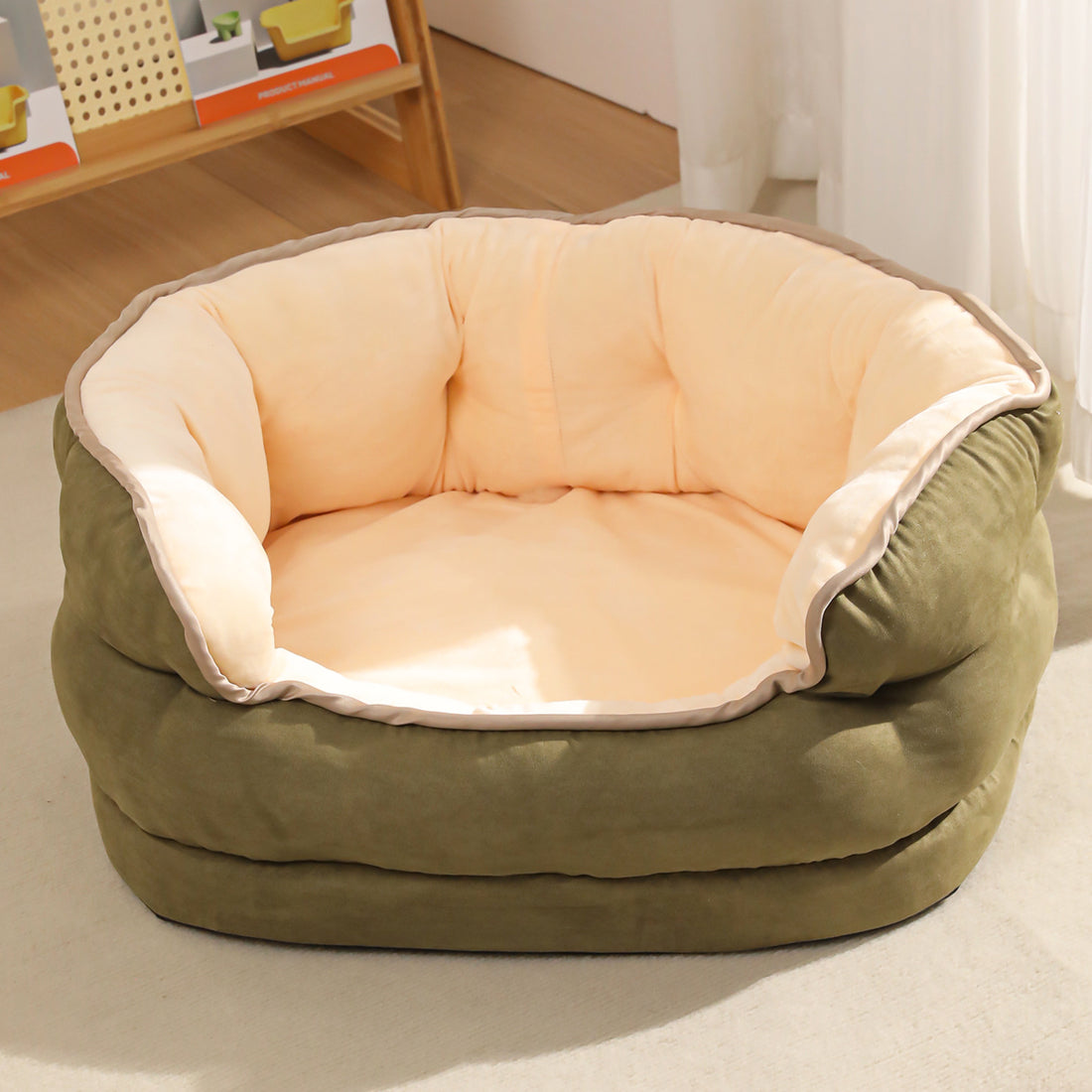 Pet Sofa Bed Warm Plush Thickened Washable Mattress Kennel