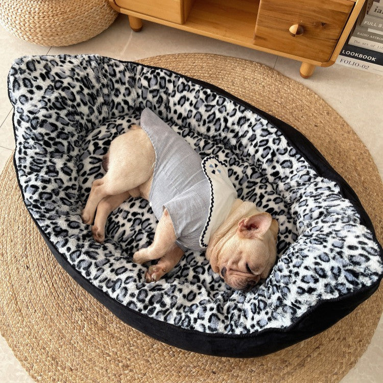 Plush Pet Sofa Thickened Soft Round Bed Mat