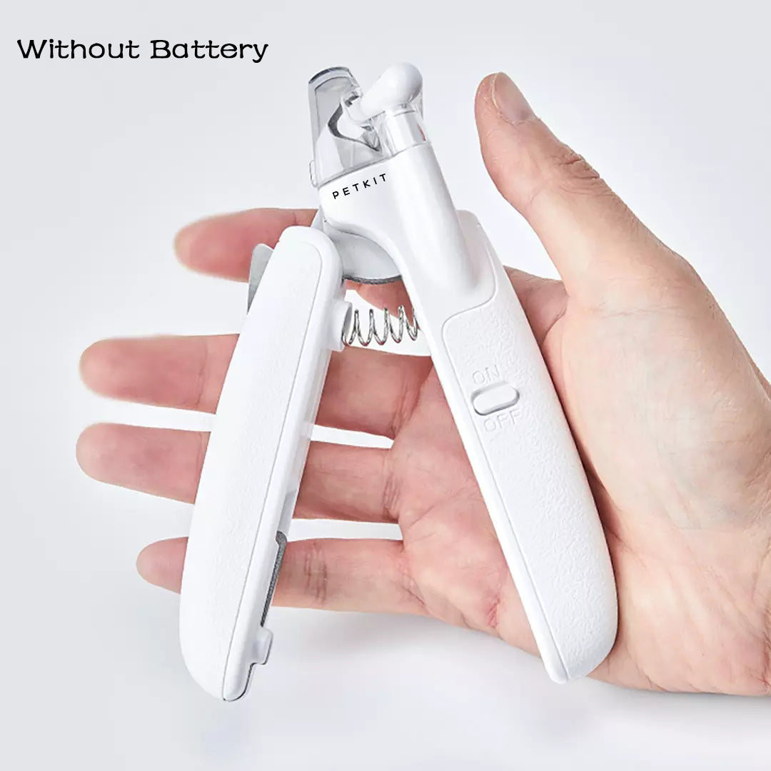 Professional Pet Nail Clipper LED Light Trimming Scissors Tool