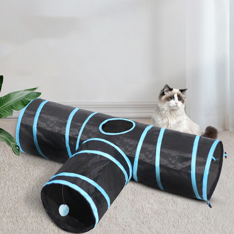 Foldable Pet Tunnel Climbing Toy For Indoor Play