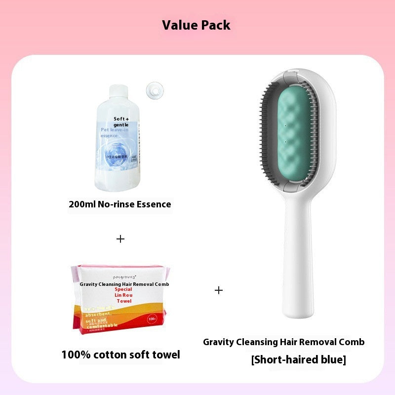Pet Dematting Grooming Brush Hair Removal Comb With Tank
