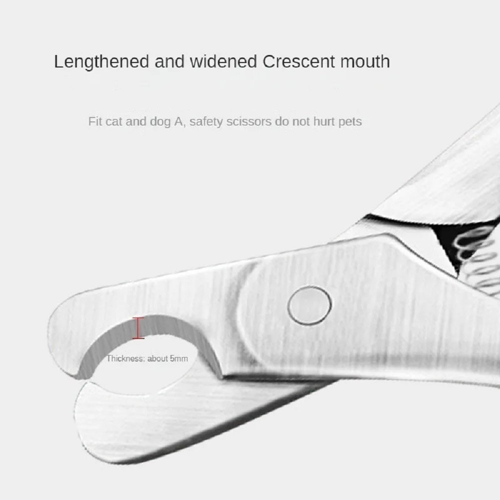 Professional Pet Nail Clipper Stainless Steel Safety Grooming Trimmer