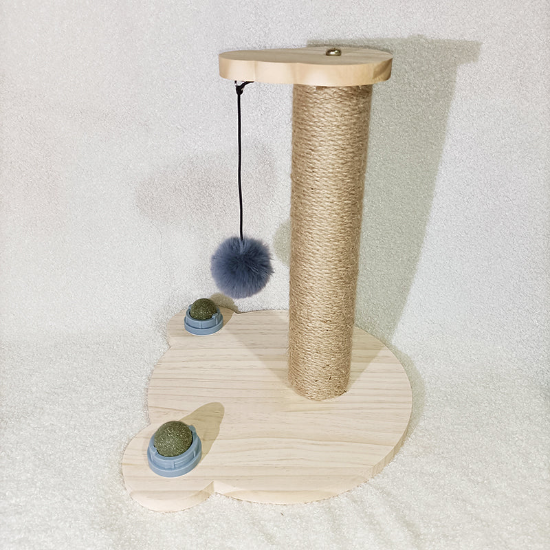 Wooden Cat Turntable Bite Resistant Interactive Toy