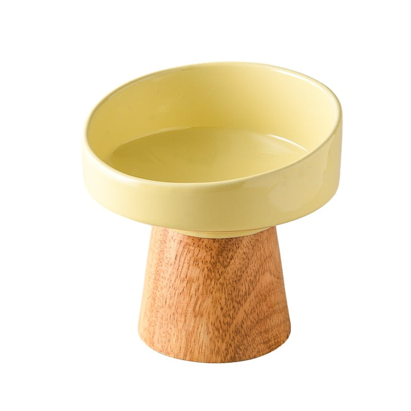 Elevated Ceramic Pet Food Water Bowl Dish Set