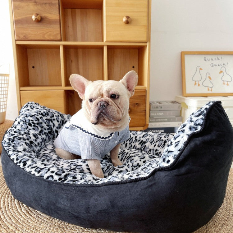 Plush Pet Sofa Thickened Soft Round Bed Mat